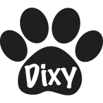 Sticker personnalisé patte de chien Sticker personnalisé patte de chien