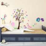 Sticker les petits animaux jouent dans le jardin Sticker les petits animaux jouent dans le jardin