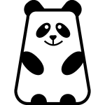 Sticker petit panda Sticker petit panda