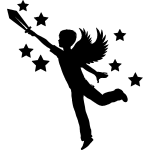 Sticker le petit prince volant