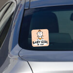 Sticker petite fille dans la voiture Sticker petite fille dans la voiture