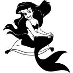 Sticker la petite sirne