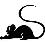 Sticker une petite souris