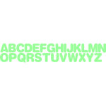 Sticker phosphorescent alphabet