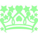 Sticker phosphorescent couronne Sticker phosphorescent couronne