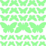 Sticker phosphorescent mini - srie de 30 papillons