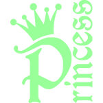 Sticker phosphorescent princesse