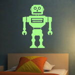 Stickers phosphorescents robot