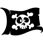 Sticker pirate le drapeau de tte de mort
