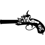 Sticker pistolet d'un pirate