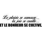 Sticker le plaisir se ramasse Sticker le plaisir se ramasse