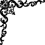 Sticker plantes baroque