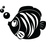 Sticker poisson et bulles Sticker poisson et bulles