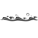 Sticker poissons dans l'eau Sticker poissons dans l'eau