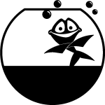 Sticker poisson dans son bocale Sticker poisson dans son bocale
