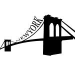Sticker pont de brooklyn à new york Sticker pont de brooklyn à new york