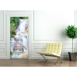 Sticker porte 204 x 83 cm - cascade