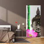 Sticker porte bouddha zen Sticker porte bouddha zen