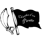 Sticker porte chambre d'un pirate