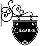 Sticker porte chambre romantique