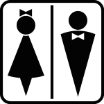 Sticker porte hommes / femmes signe 4 Sticker porte hommes / femmes signe 4