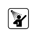 Sticker porte panneau douche