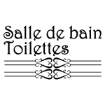 Sticker porte salle de bain et toilettes Sticker porte salle de bain et toilettes