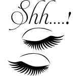 Sticker porte shh. . . quelqu'un dort