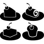 Sticker portions de gteaux