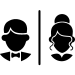 Sticker portrait homme et femme Sticker portrait homme et femme