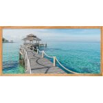 Sticker poster chalet au bord de la mer