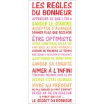 Sticker poster citation les règles du bonheur Sticker poster citation les règles du bonheur