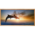 Sticker poster couple de dauphins Sticker poster couple de dauphins