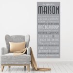 Sticker poster design les règles de la maison Sticker poster design les règles de la maison