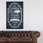 Sticker poster dans cette maison 2 style ardoise Sticker poster dans cette maison 2 style ardoise