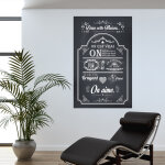 Sticker poster dans cette maison style ardoise Sticker poster dans cette maison style ardoise