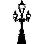 Sticker poteau  triple luminaire