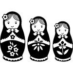 Sticker lots de poupées russes 2 Sticker lots de poupées russes 2