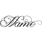 Sticker prénom personnalisable arabesque Sticker prénom personnalisable arabesque