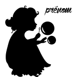 Sticker prénom personnalisable les bulles de savon Sticker prénom personnalisable les bulles de savon