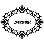 Sticker prénom personnalisable cadre Sticker prénom personnalisable cadre