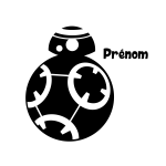 Sticker prénom personnalisable droïde Sticker prénom personnalisable droïde