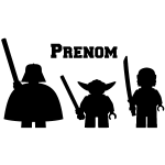 Sticker prénom personnalisable guerriers de la galaxie Sticker prénom personnalisable guerriers de la galaxie