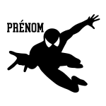 Sticker prénom personnalisable super - héros araignée Sticker prénom personnalisable super - héros araignée