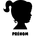 Sticker prénom personnalisable jeune fille Sticker prénom personnalisable jeune fille