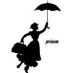 Sticker prénom personnalisable la nurse magique Sticker prénom personnalisable la nurse magique
