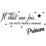 Sticker prnom personnalisable un petit prince