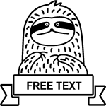 Sticker prénom personnalisable un petit yéti Sticker prénom personnalisable un petit yéti