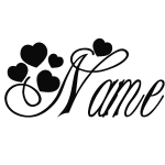 Sticker prénom personnalisable romantique Sticker prénom personnalisable romantique