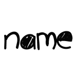 Sticker prénom personnalisable style coloriage Sticker prénom personnalisable style coloriage
